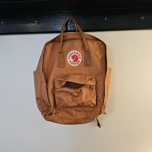 Fjallraven Kanken tan backpack
